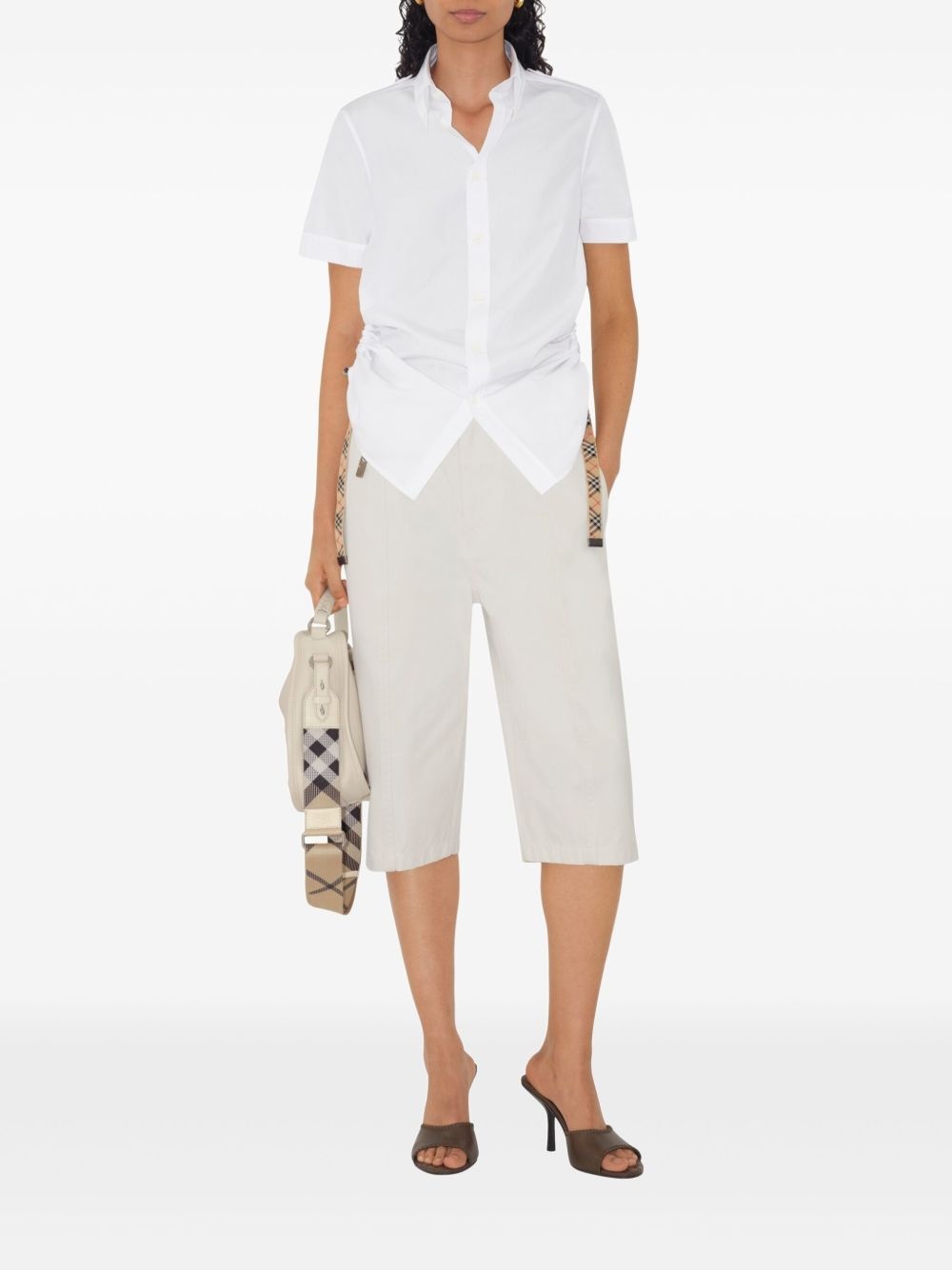 ruched-detailing shirt - 3