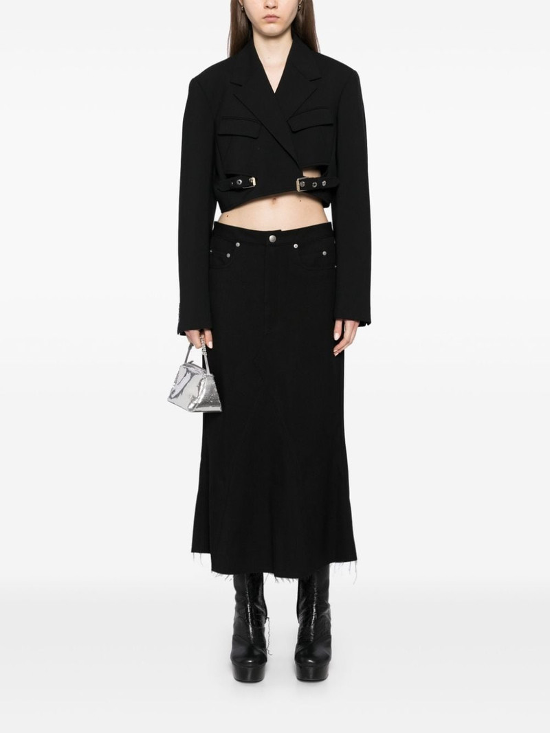 Rick Owens frayed-edge skirt outlook