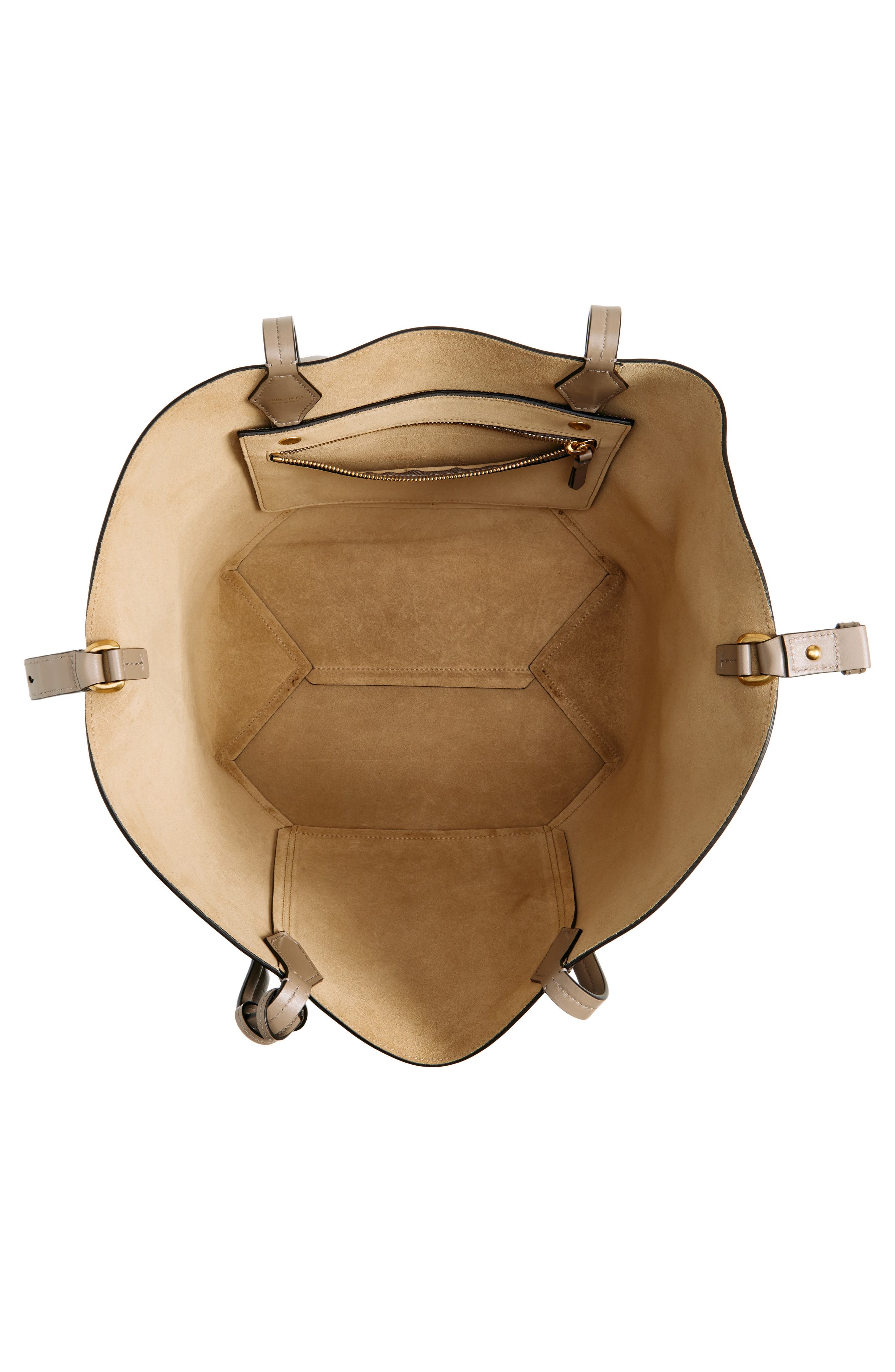 Jimmy Choo Medium Diamond Leather Tote in Taupe at Nordstrom - 5