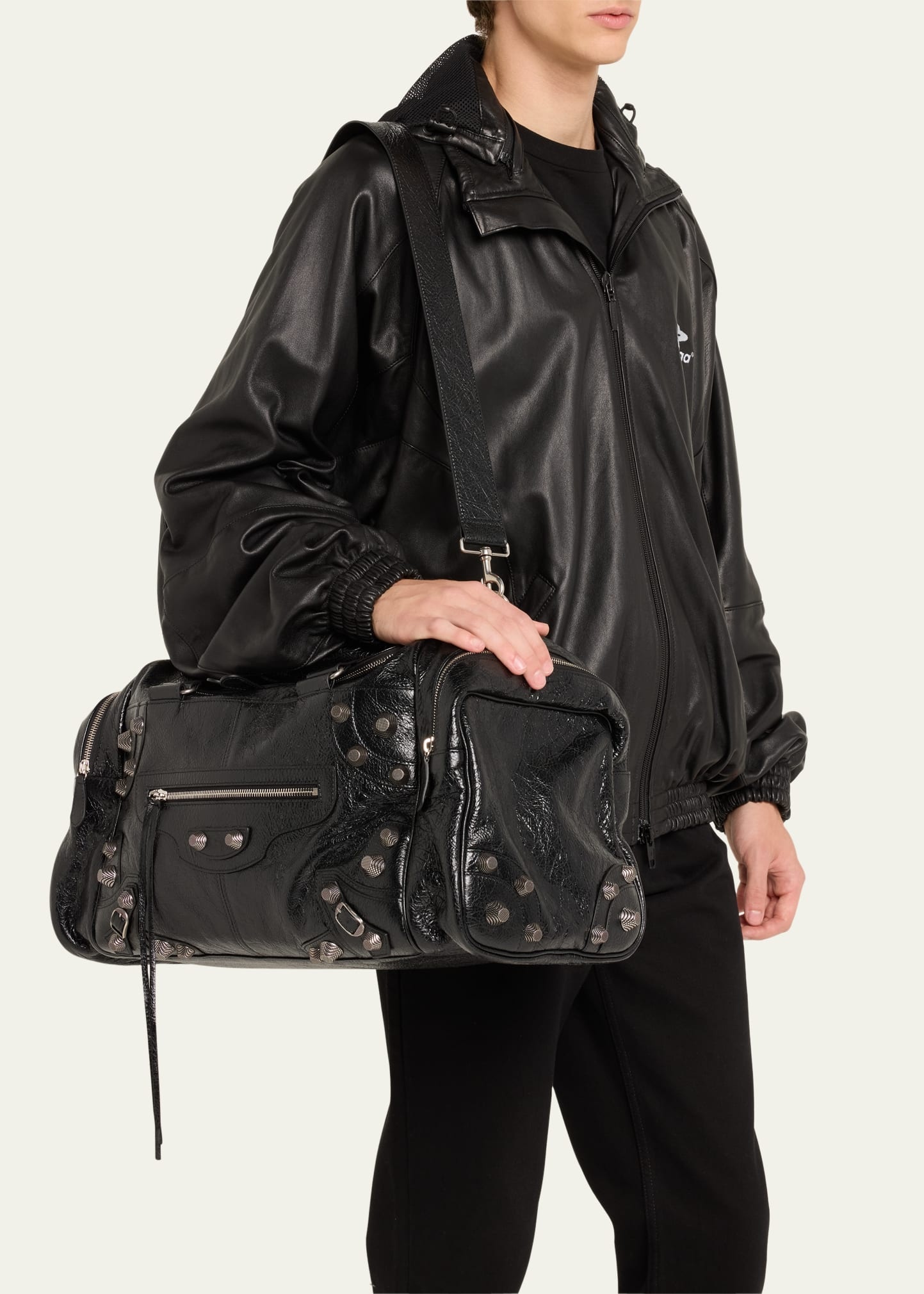 Men's Le Cagole Lambskin Duffel Bag - 2
