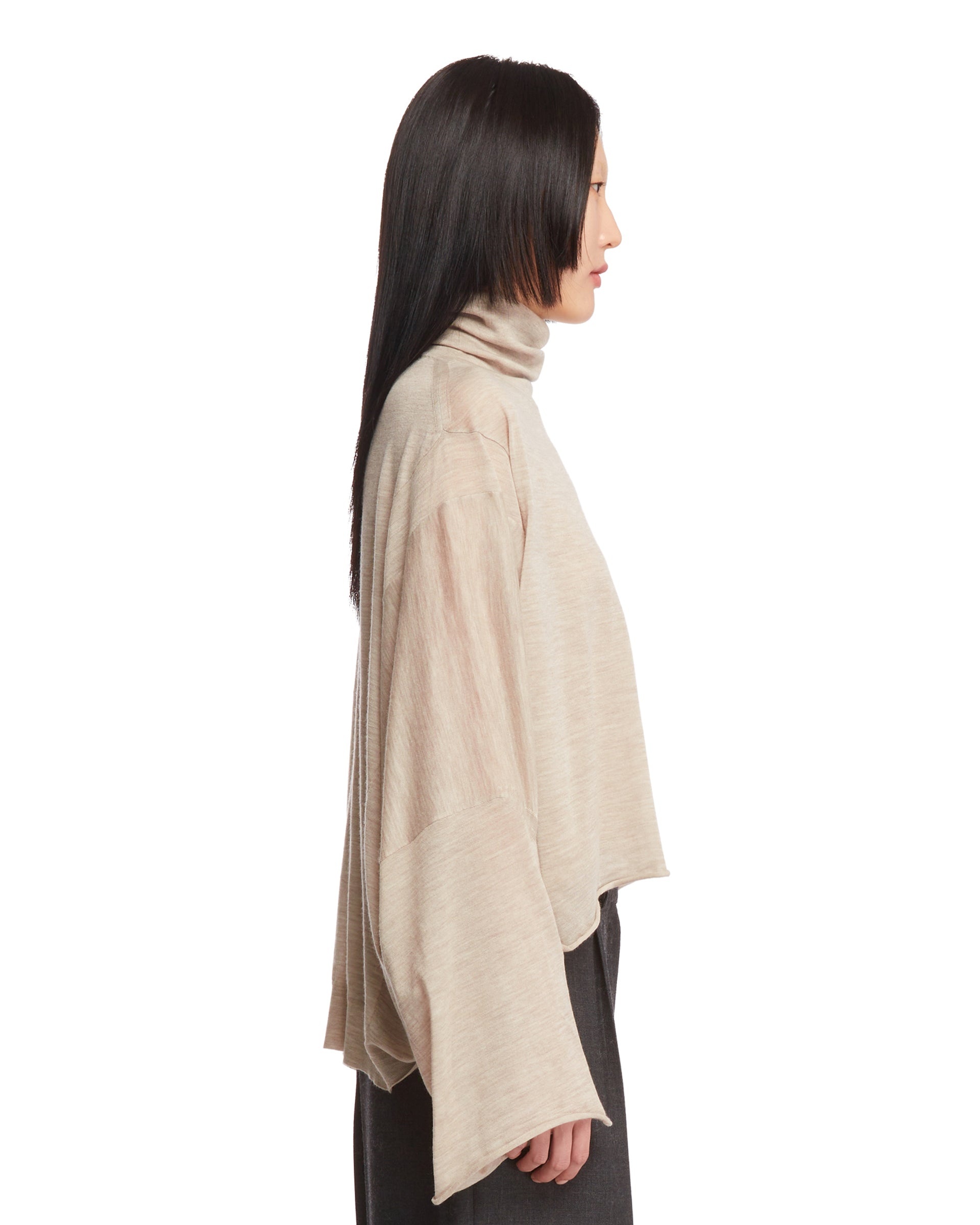 Beige Asymmetrical Top - 3