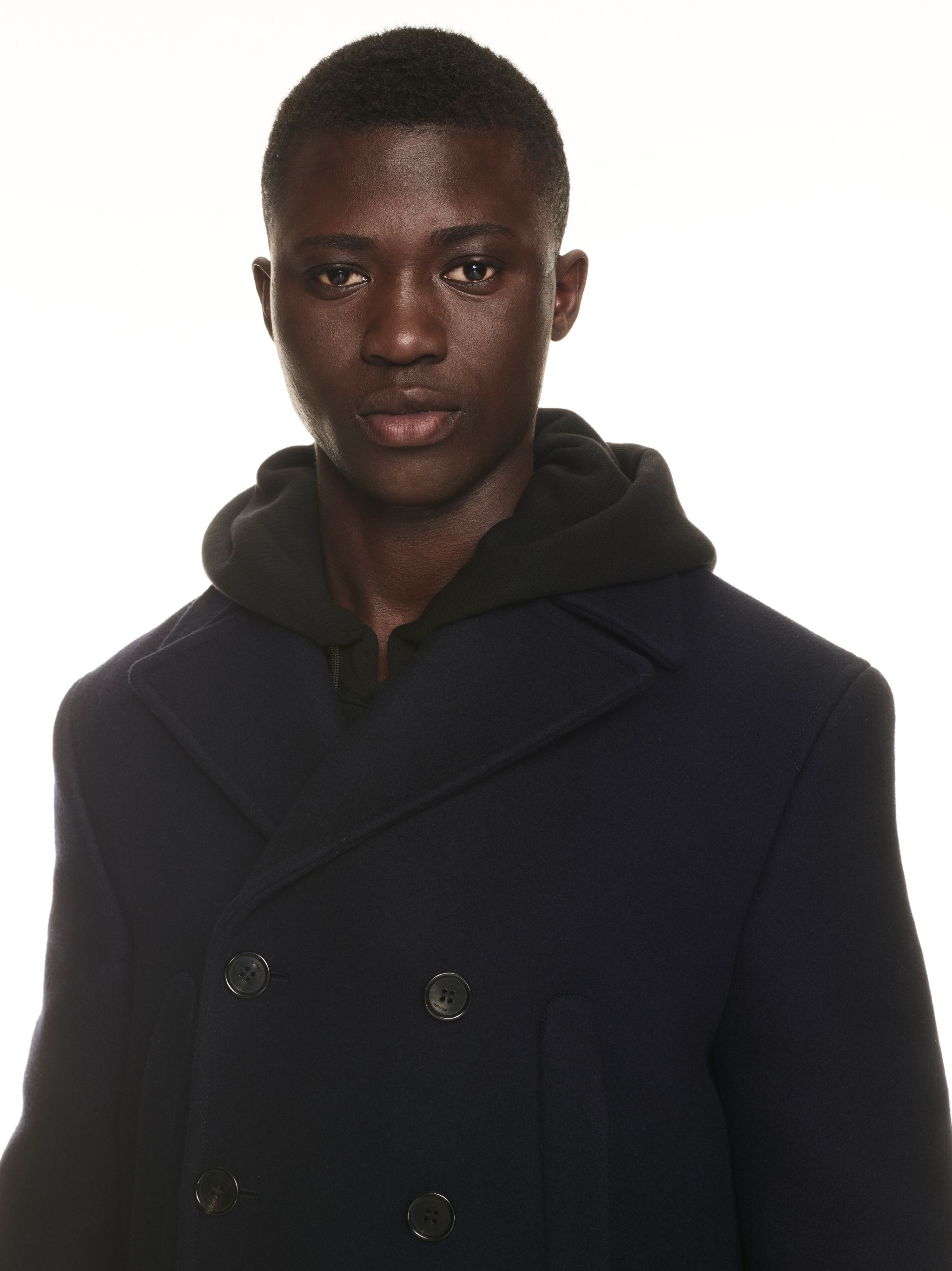 Arr Emb Double Wool Peacoat Sierra Leone - 5