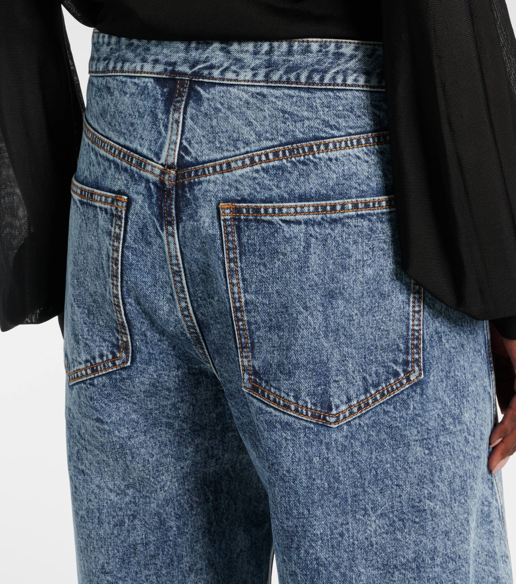 Wide-leg wrap jeans - 6