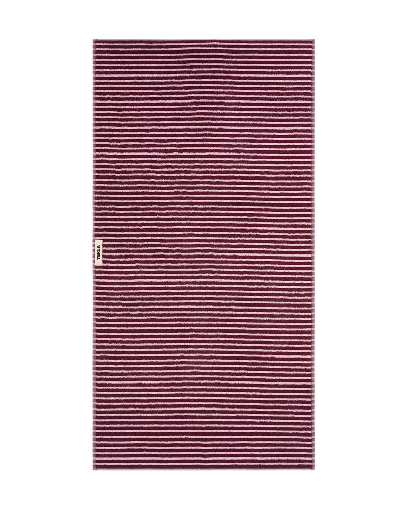 TEKLA Tekla Terry Bath Towel Red & Rose outlook