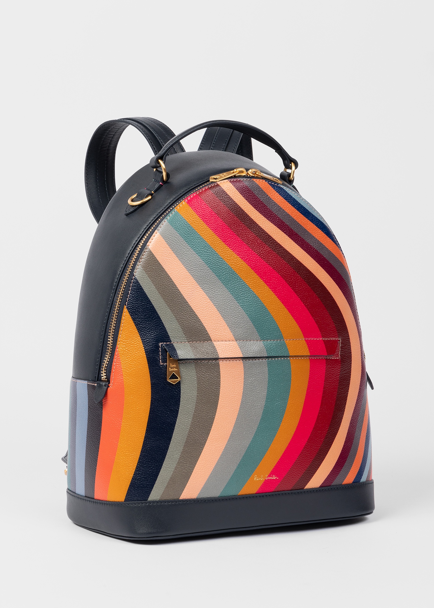 Leather 'Swirl' Backpack - 5
