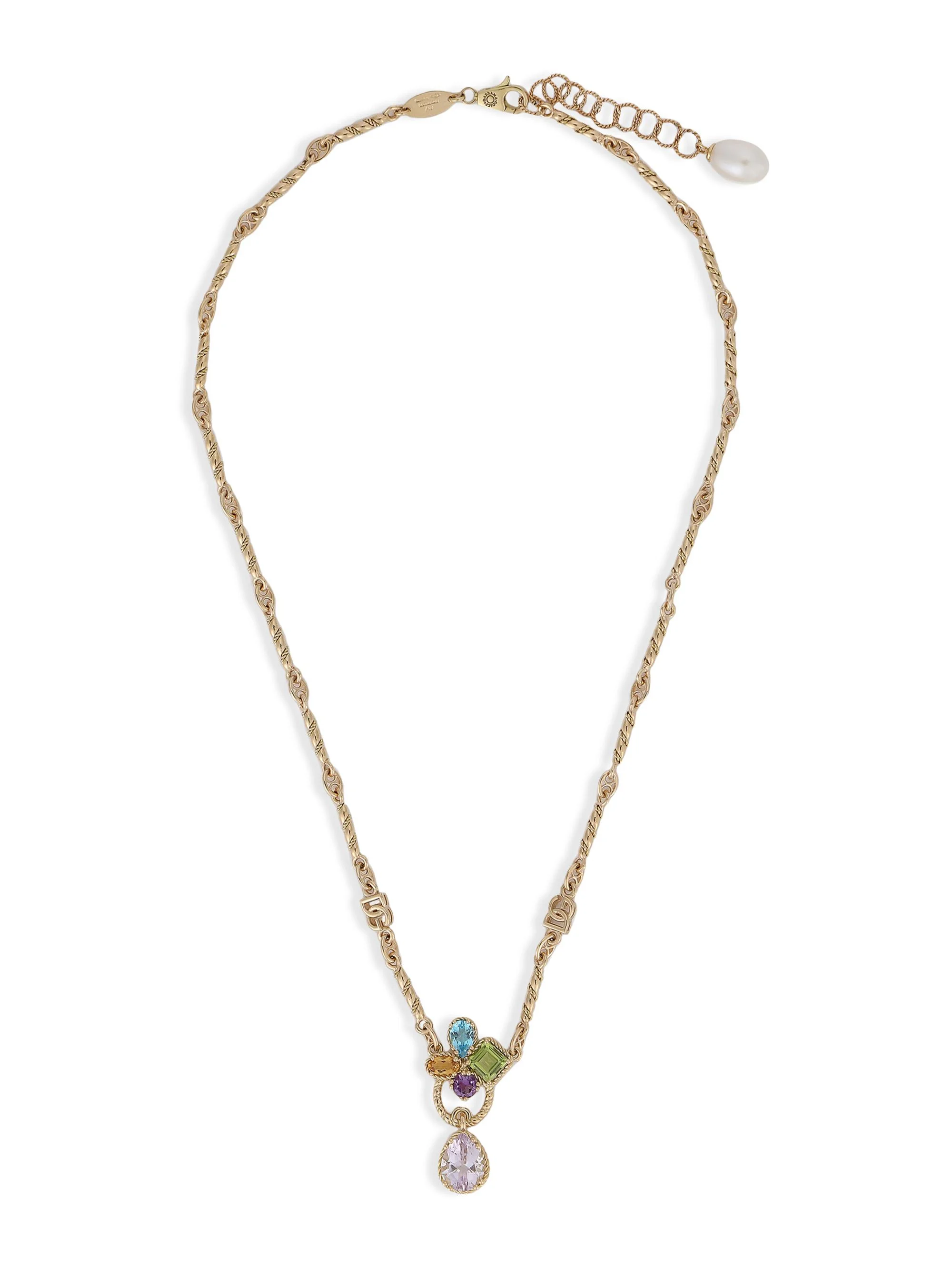 Women's 18K Yellow Gold & Multi-Stone Pendant Necklace - Yellow Gold - 1