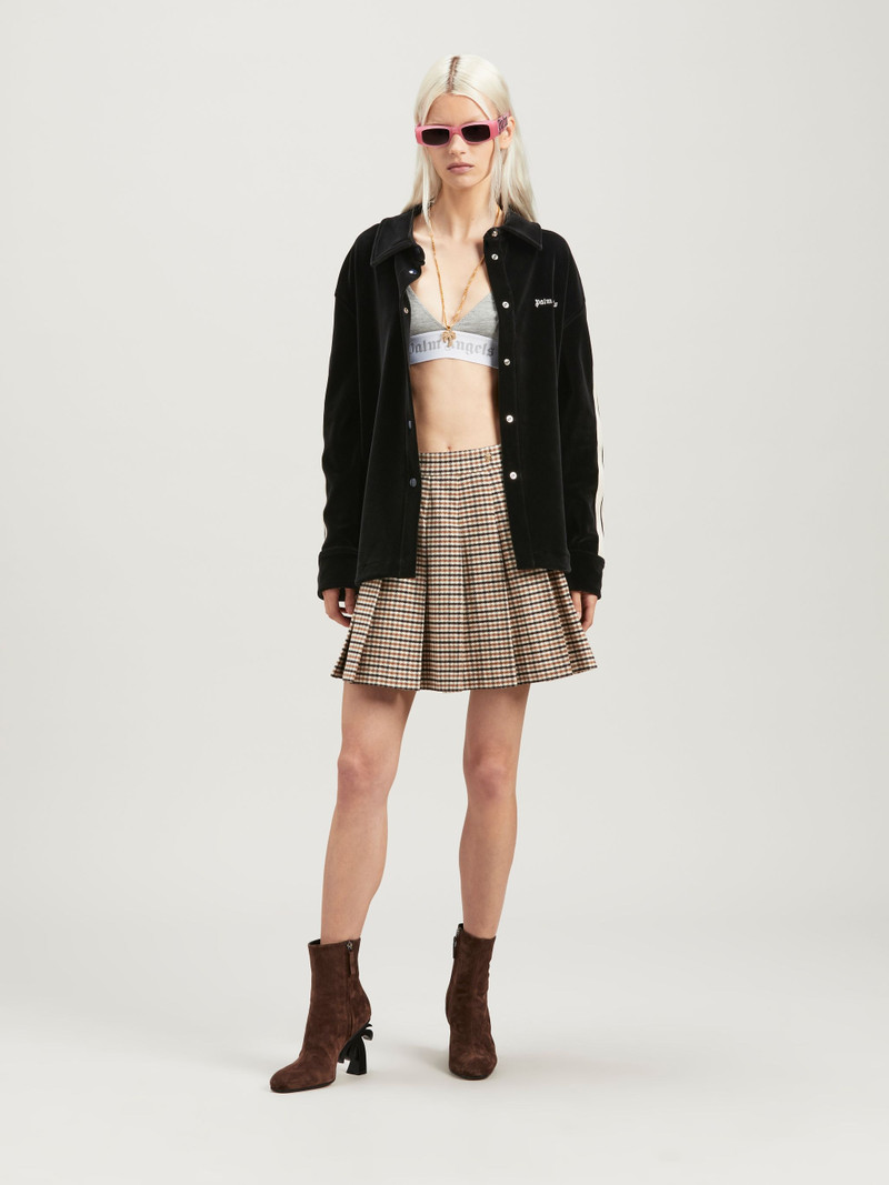 Palm Angels Velvet Classic Track Shirt outlook