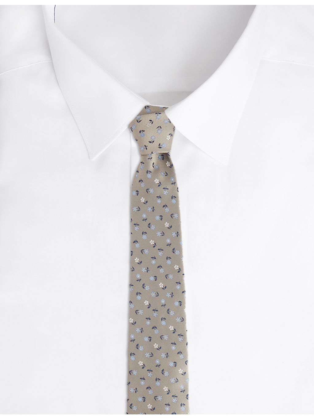 Daisy-Motif Silk Tie - 3