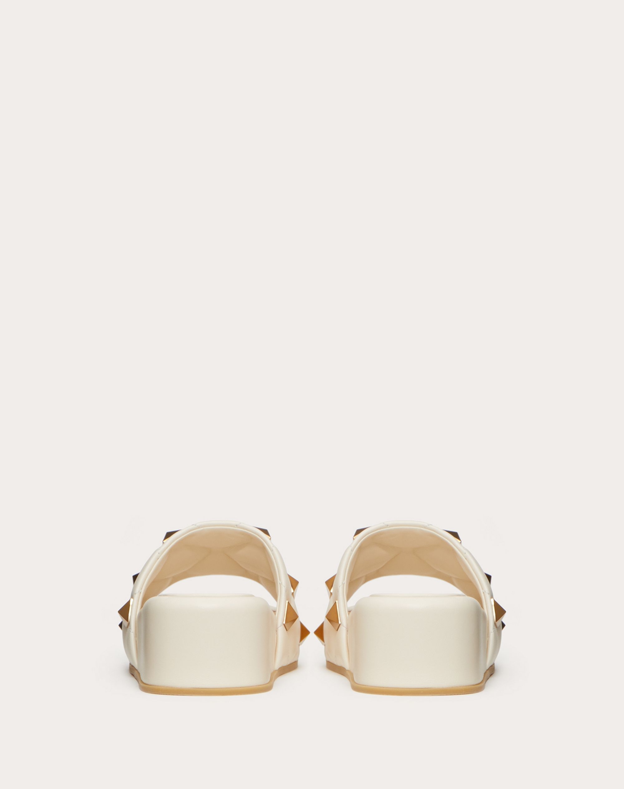 ROMAN STUD FLATFORM SLIDE SANDAL IN QUILTED NAPPA - 3