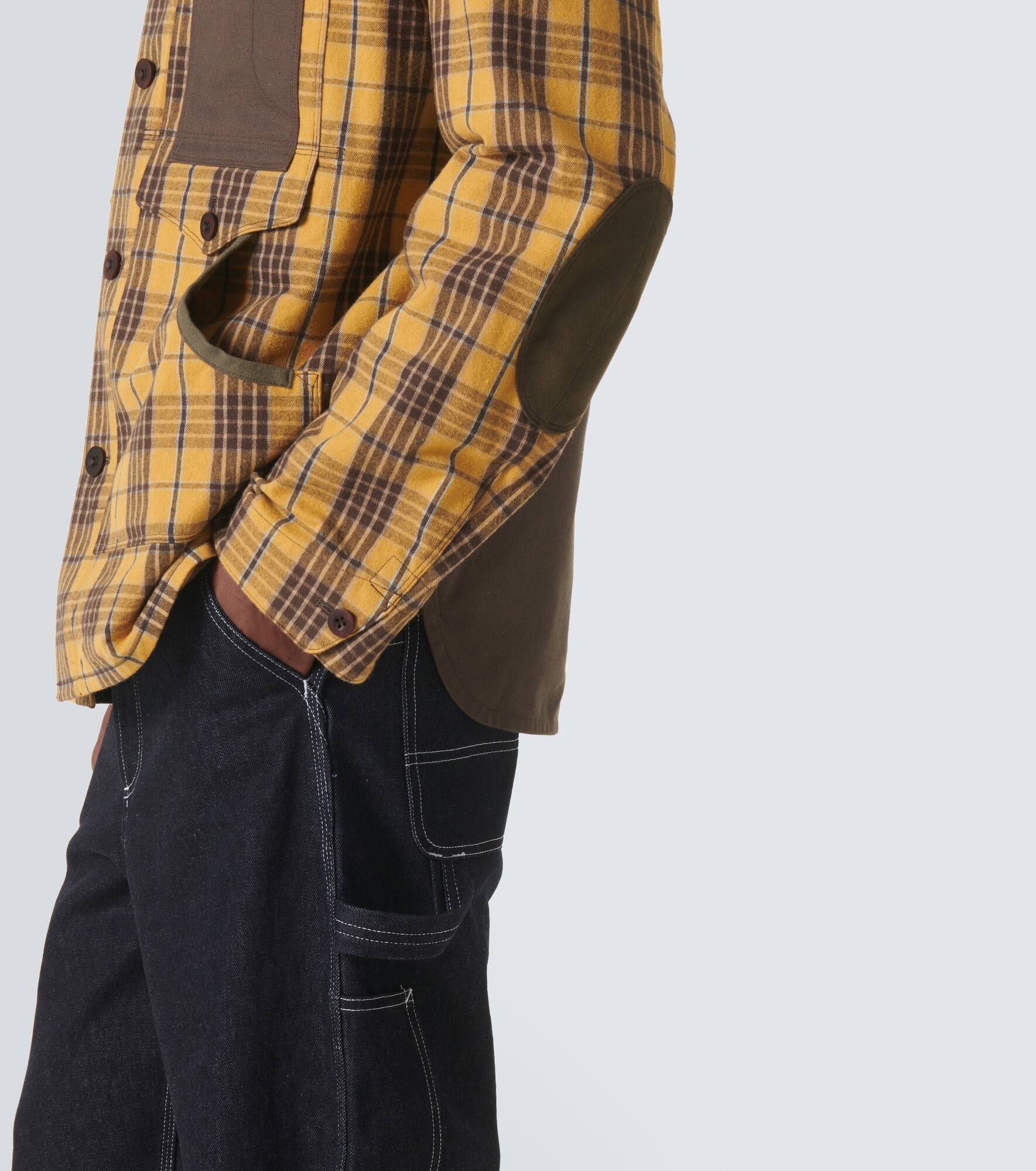 Checked cotton flannel jacket - 6