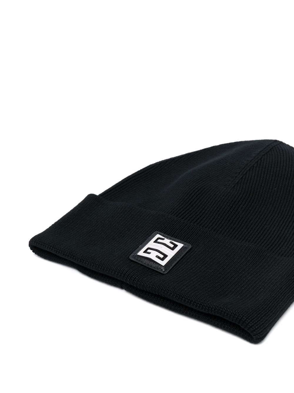 logo-patch cotton beanie - 2