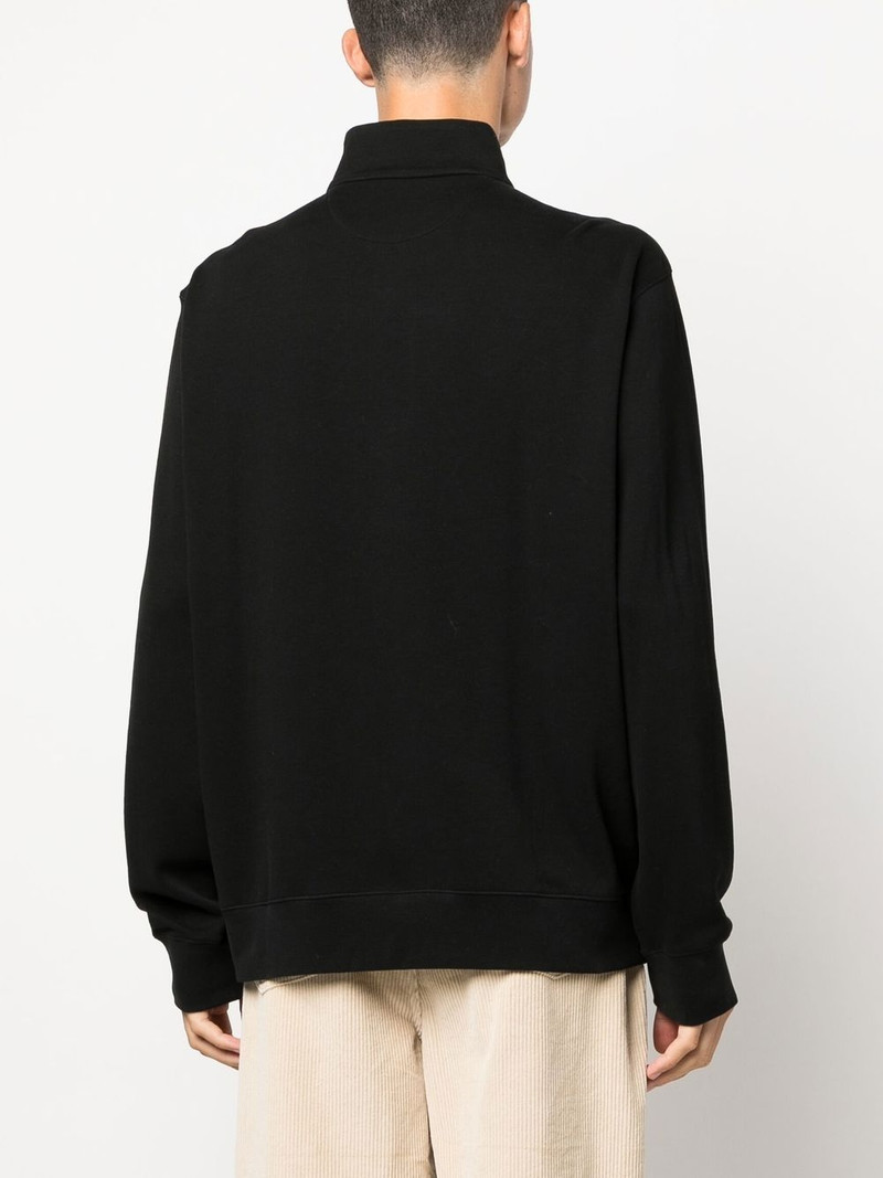 logo patch half-zip pullover 4