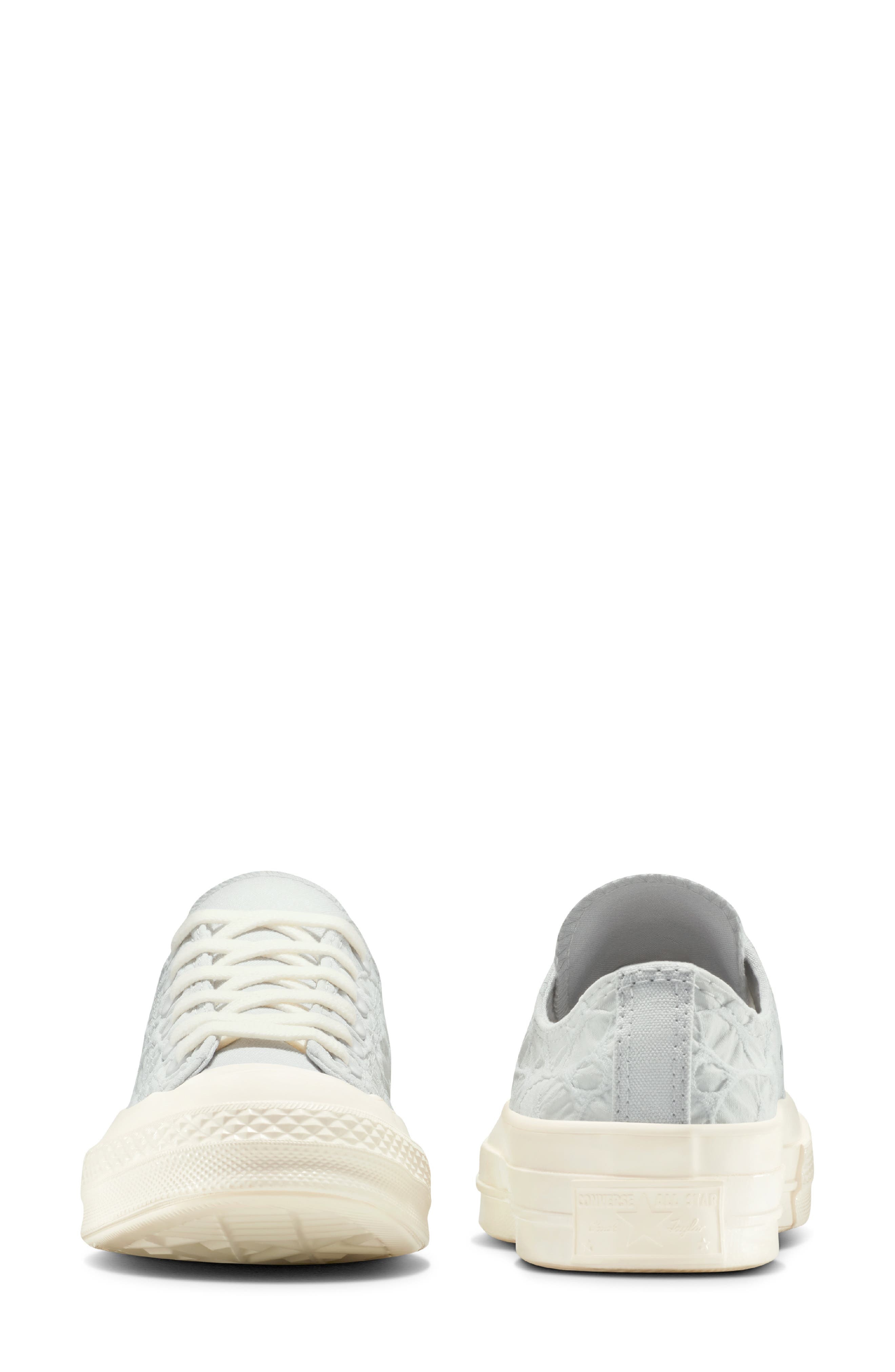 Converse Gender Inclusive Chuck 70 Textured Low Top Sneaker in Barely Grey/egret/grey at Nordstrom - 3