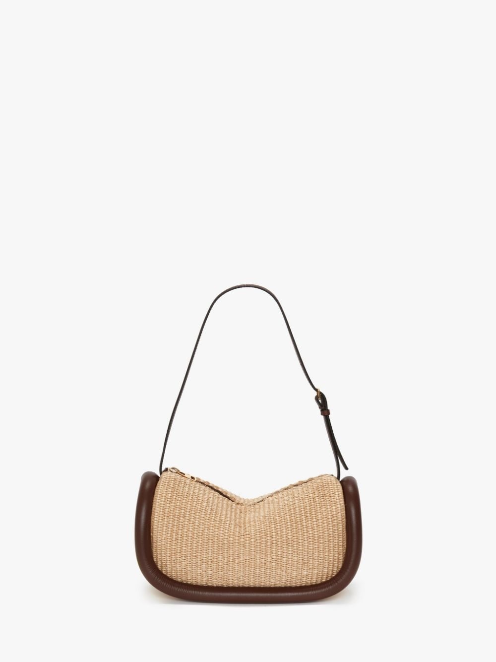 JW Anderson medium Twister raffia tote bag - Green