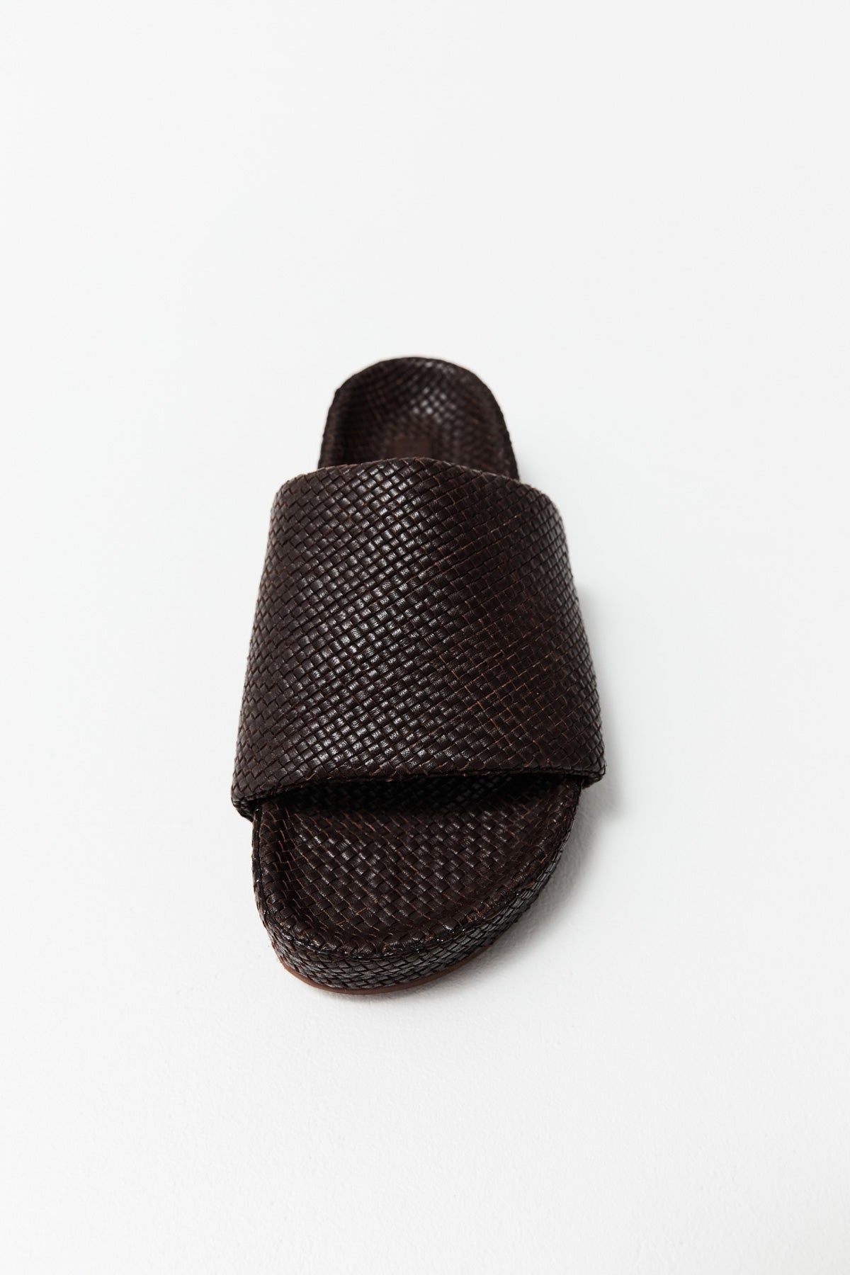 Woven Everyday Flatform Slide - Chocolate - 3