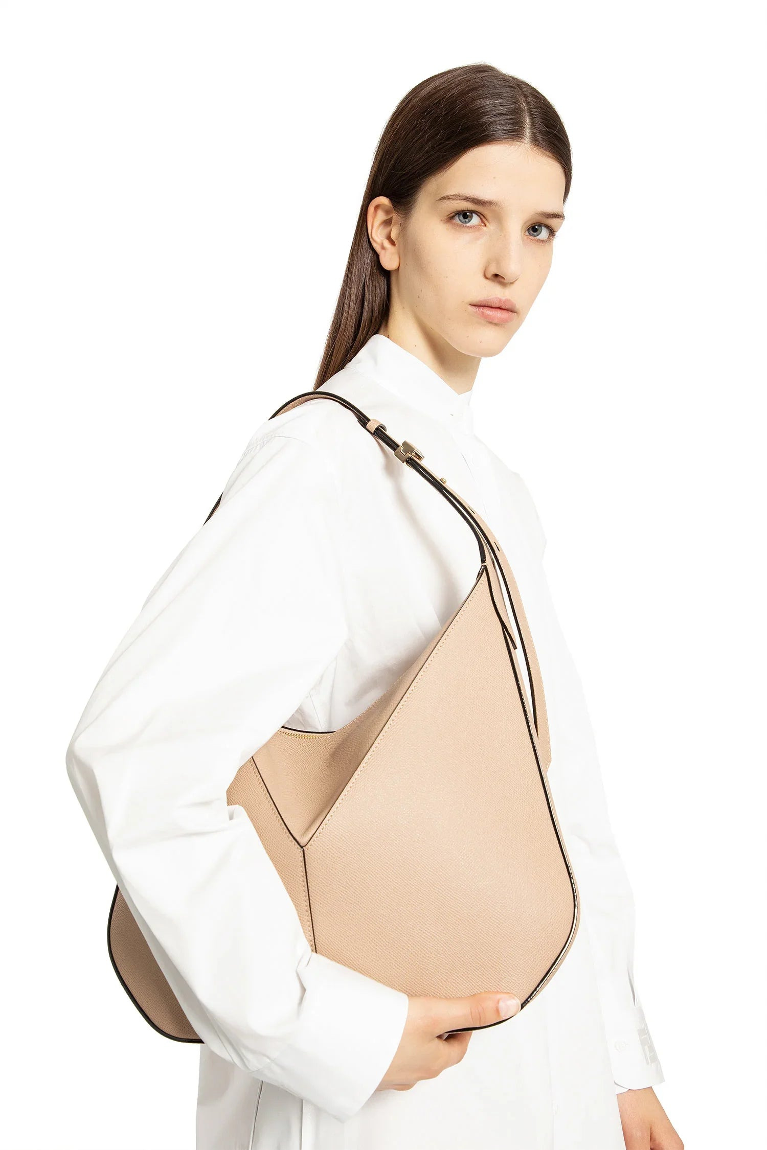 VALEXTRA WOMAN BEIGE SHOULDER BAGS - 5