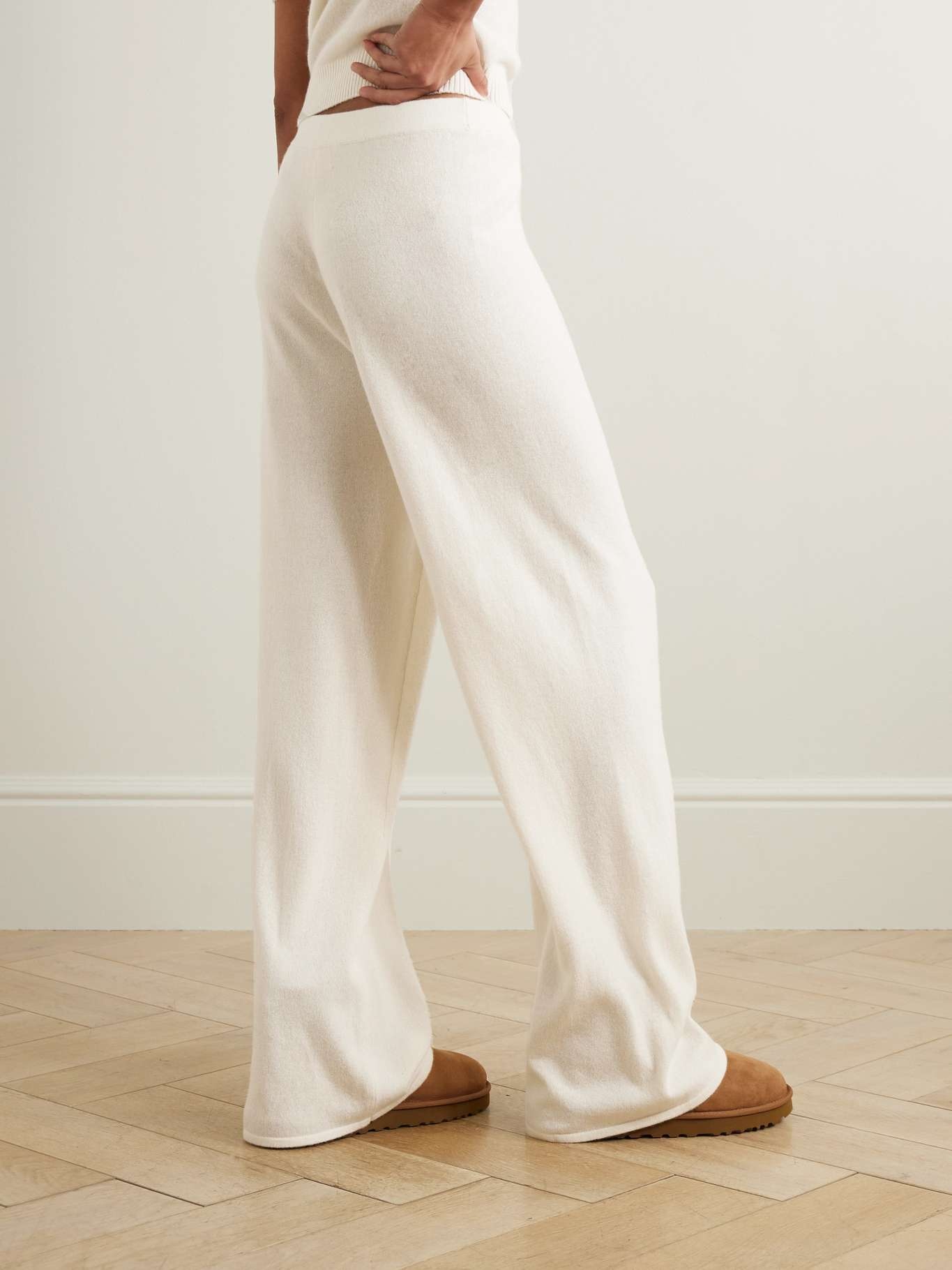 Everywhere cashmere track pants Cream - 3