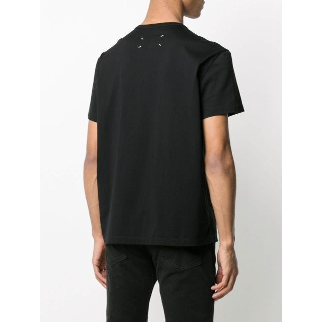 Black T-shirt with embroidery - 4
