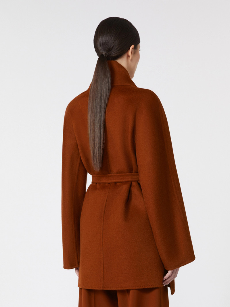DANZATORE Camel robe-style jacket - TERRA COTTA 4