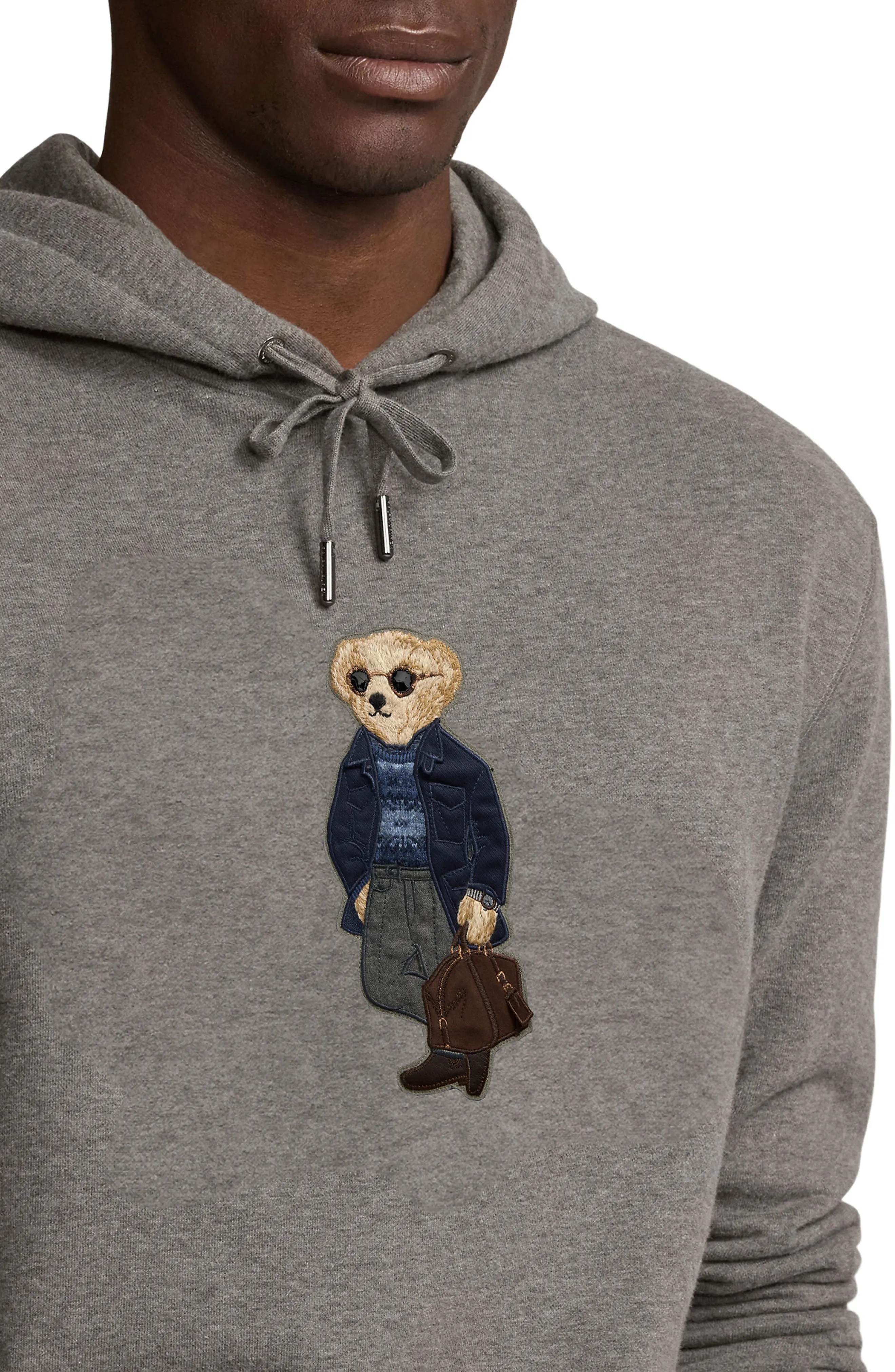 Polo Bear Appliqué Hoodie - 4