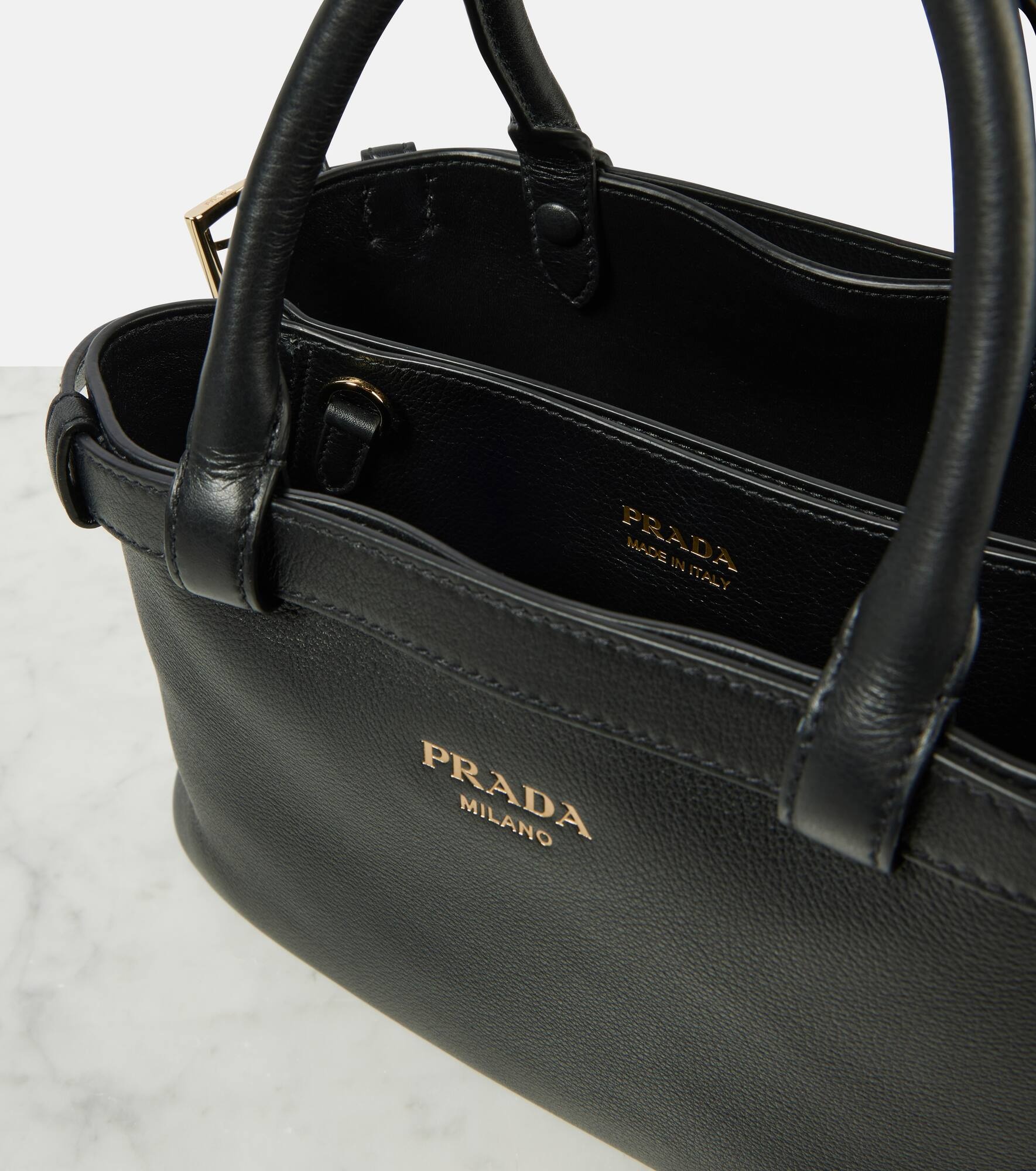 Prada Buckle Small leather tote bag - 3