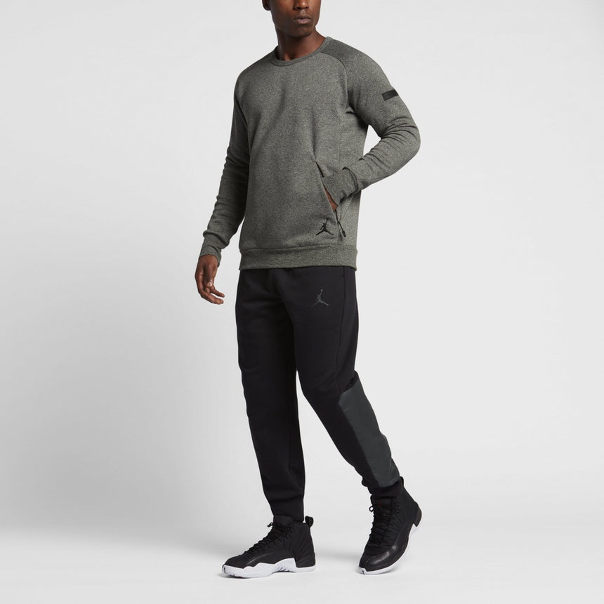 Air Jordan Icon Fleece Men's Sweatshirt 'Grey' 802185-355 - 4