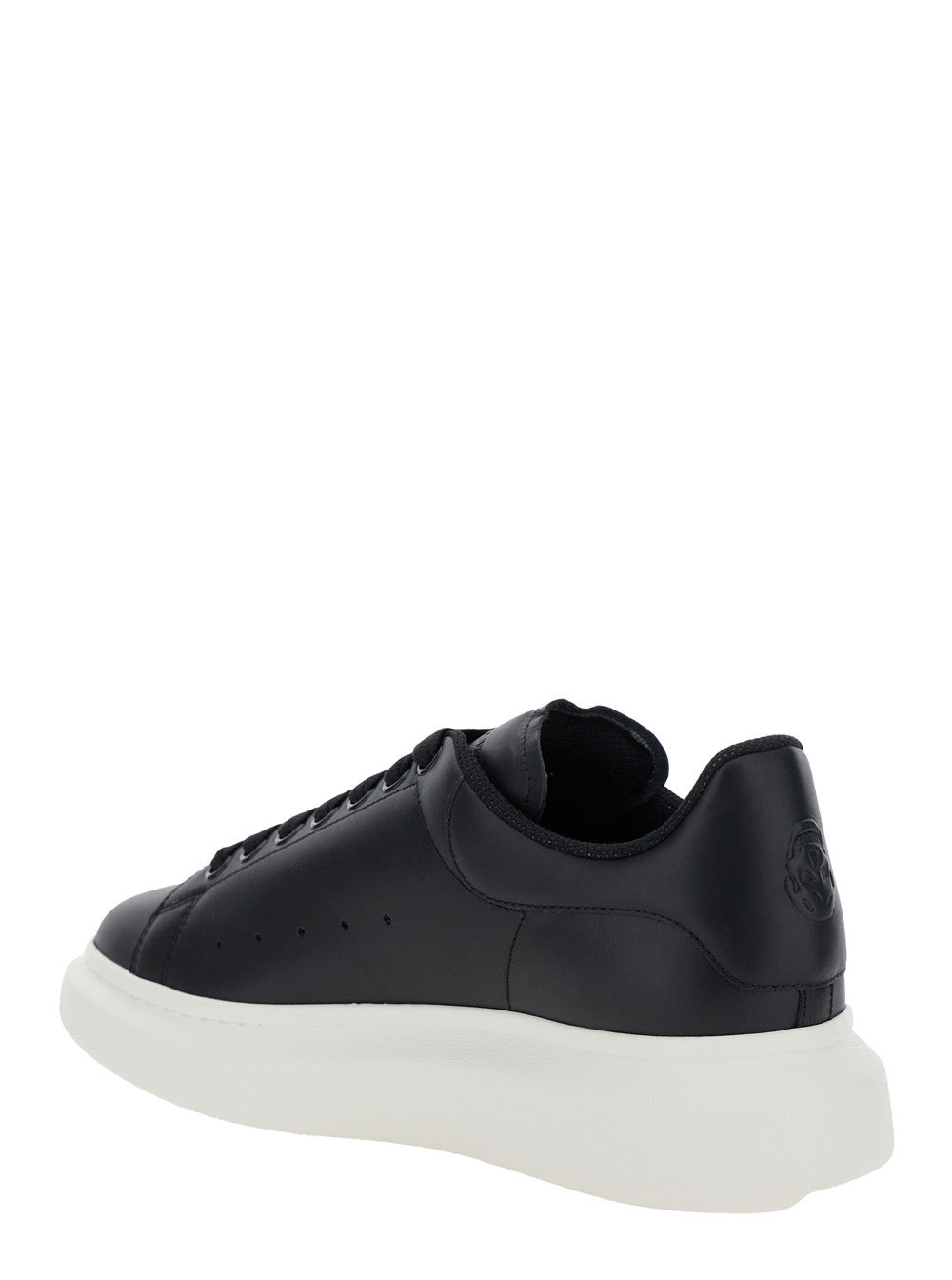 Alexander Mcqueen Men Black Low Top Sneakers With Chunky Sole In Leather Man - 3