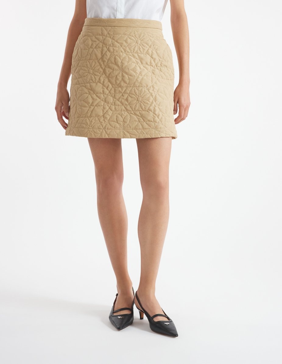 QUILTED MINI SKIRT - 3