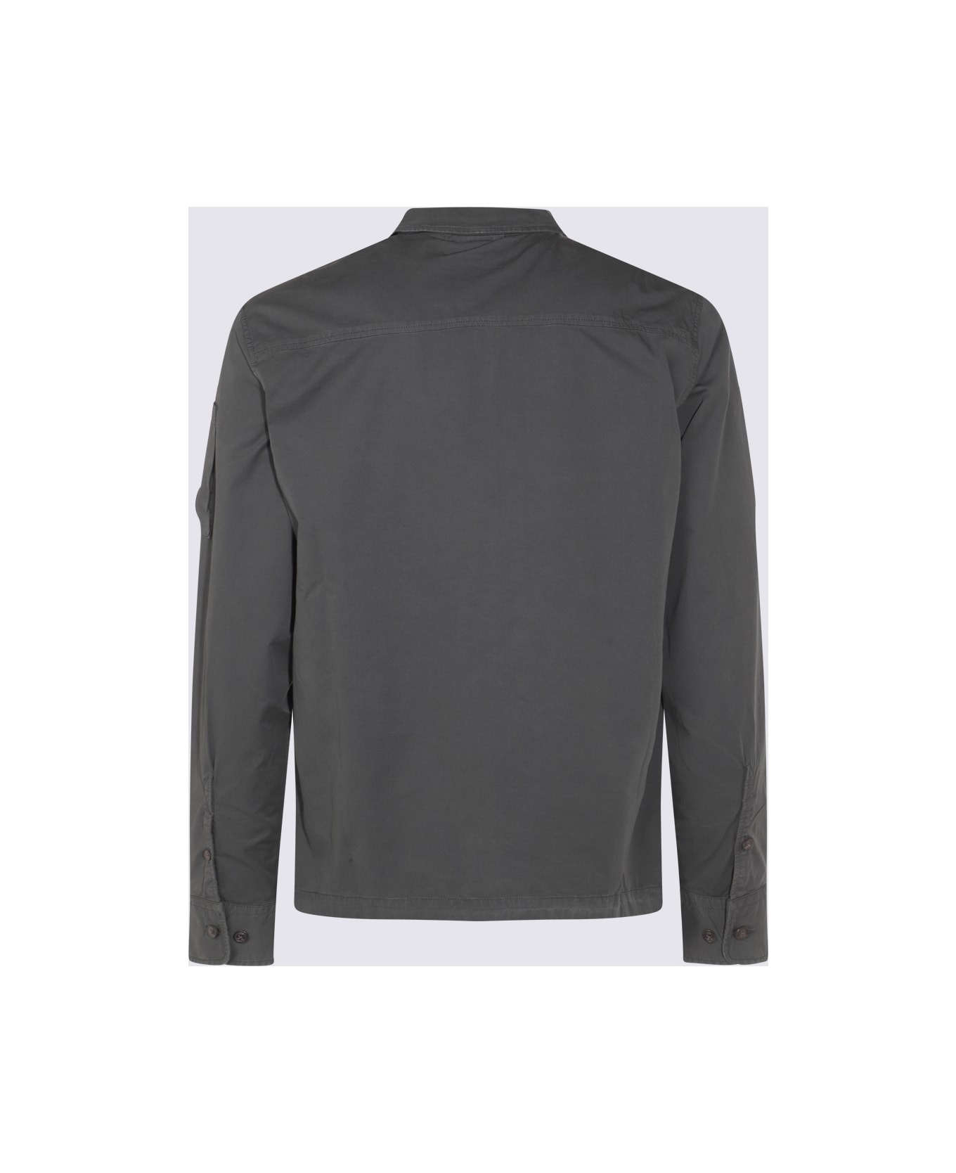 Dark Grey Cotton Shirt - 2