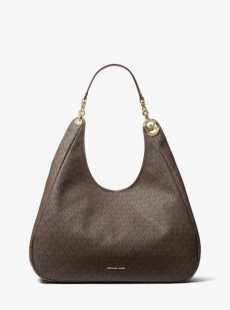 Ellie Large Signature Logo Shoulder Bag - 1
