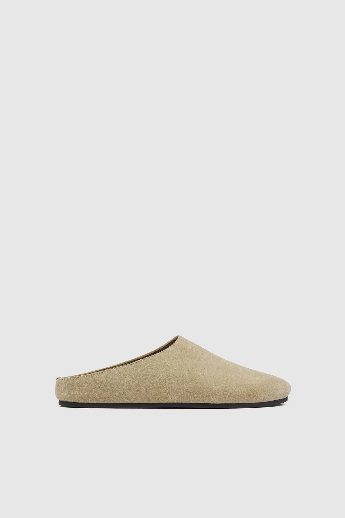Suede Mule - Rock - 1