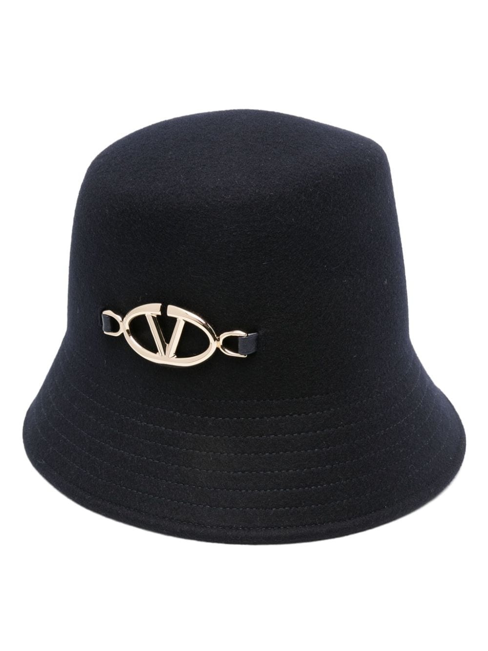 ハット VALENTINO GARAVANI Midnight Blue Felt Bucket Hat Valentino Valentino Garavani Woman Midnight Blue Felt Bucket