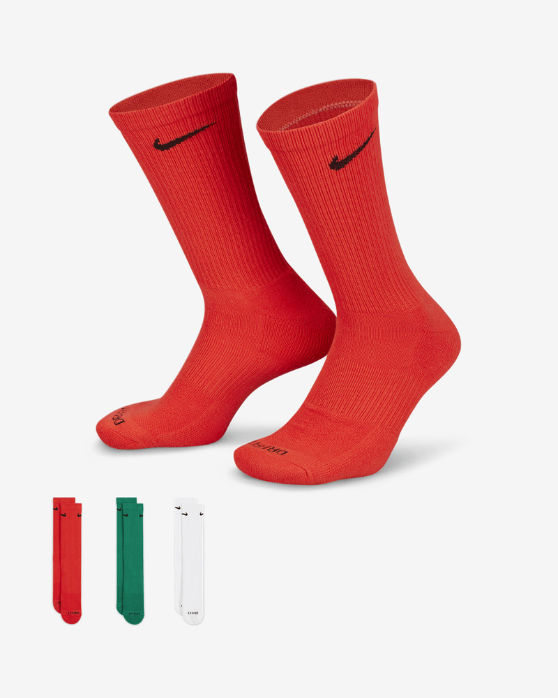 Nike Everyday Plus Cushioned Training Crew Socks (3 Pairs) - 1