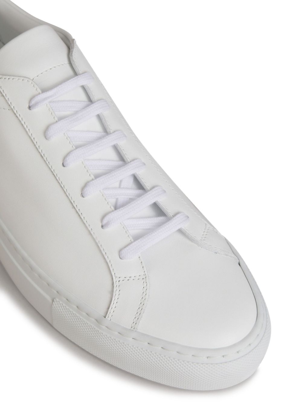 leather low-top sneakers - 4