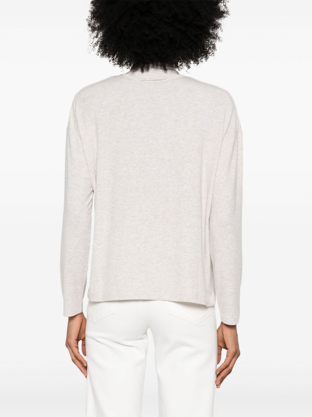 roll-neck long-sleeve top - 4