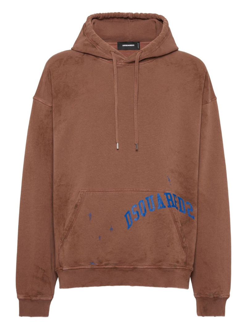 Dirty Dyed Loose-Fit hoodie 1