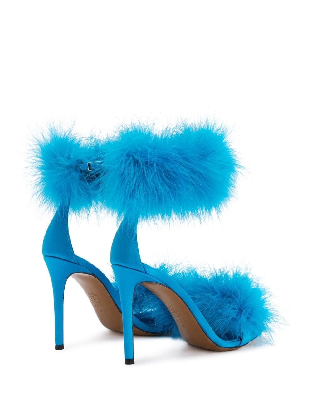 Veronica 105mm feather-detailing sandals - 3
