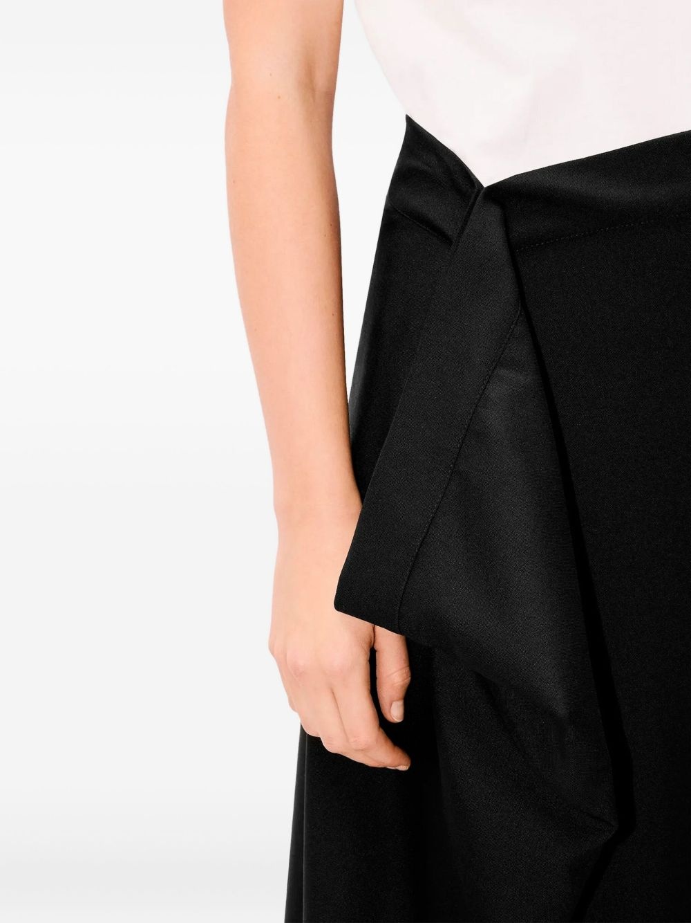 asymmetric midi skirt - 4