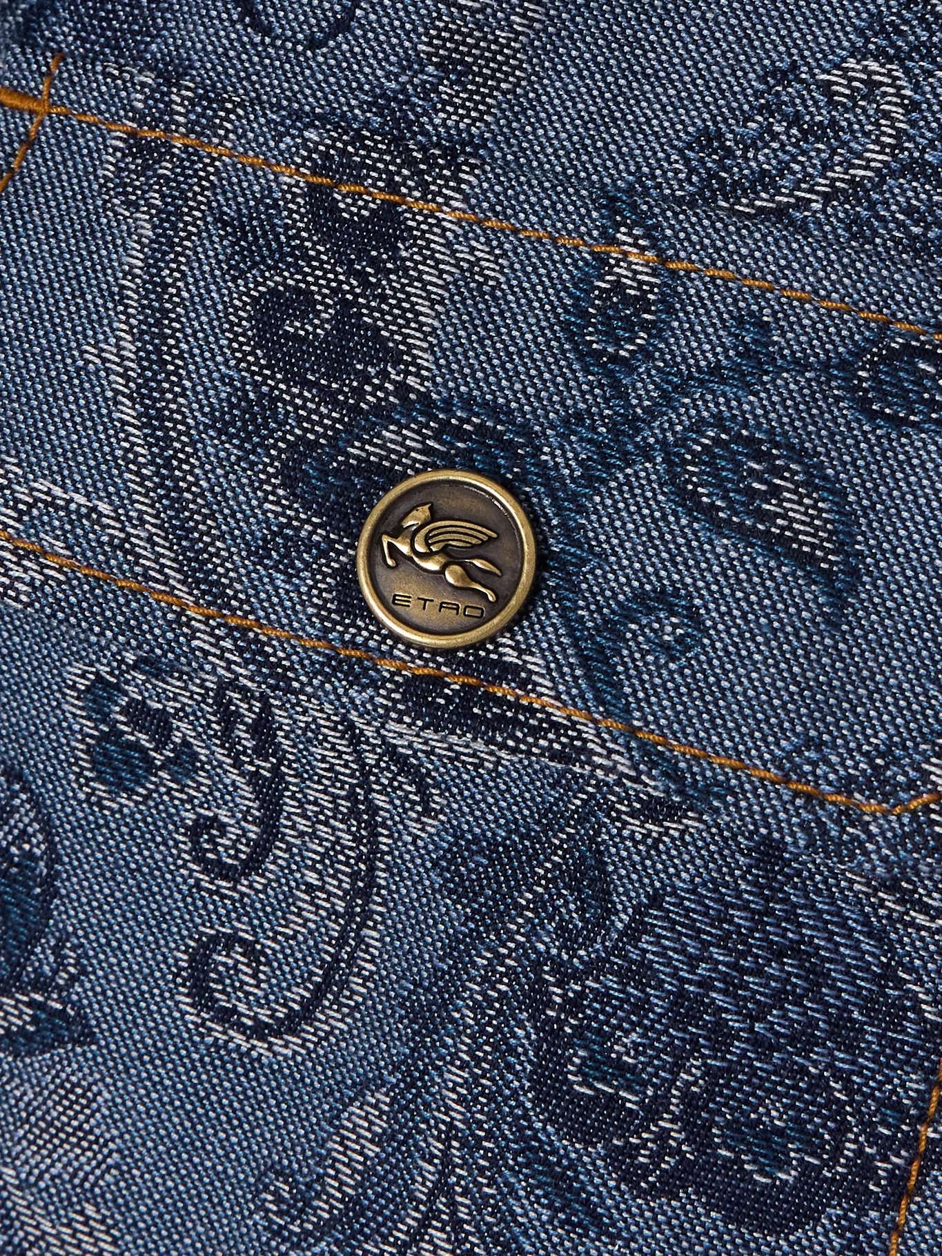 Embroidered denim shirt - 5