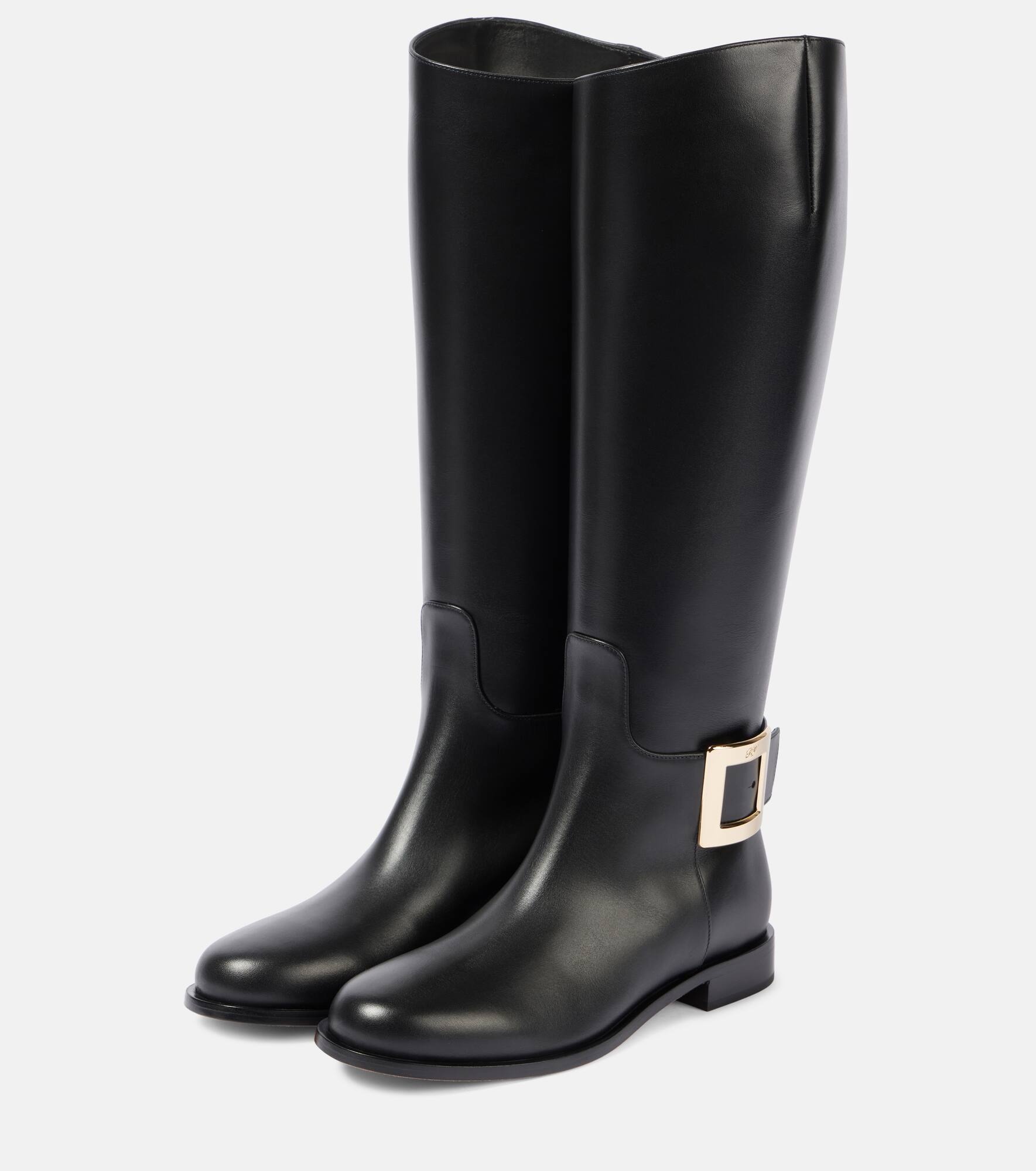 Viv Riding leather knee-high boots - 4