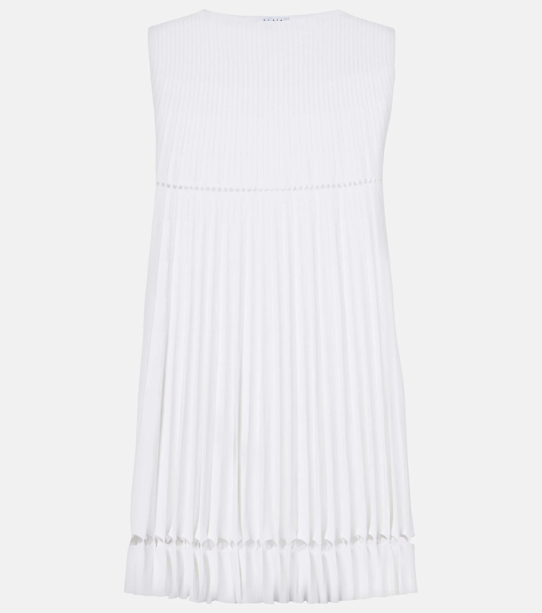 Plissé pointelle minidress - 1