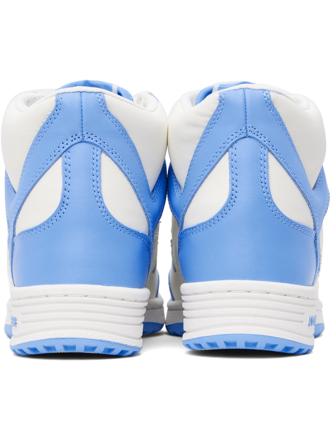 Blue & Off-White Weapon Mid Top Sneakers - 2