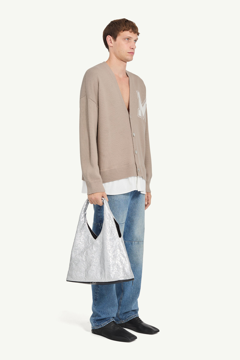 MM6 Maison Margiela Two-in-one knit cardigan outlook