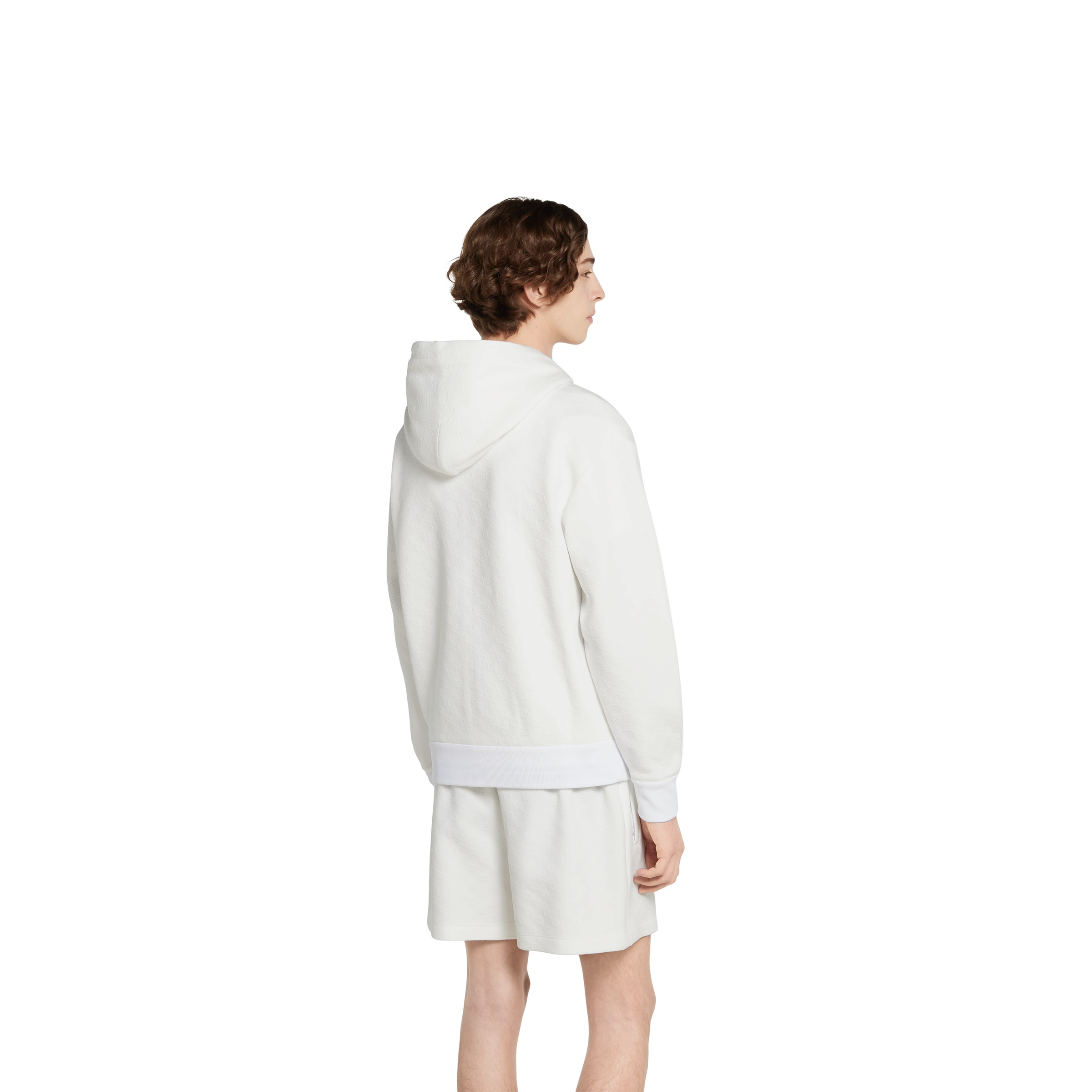 Embossed GG technical jersey zip jacket - 4