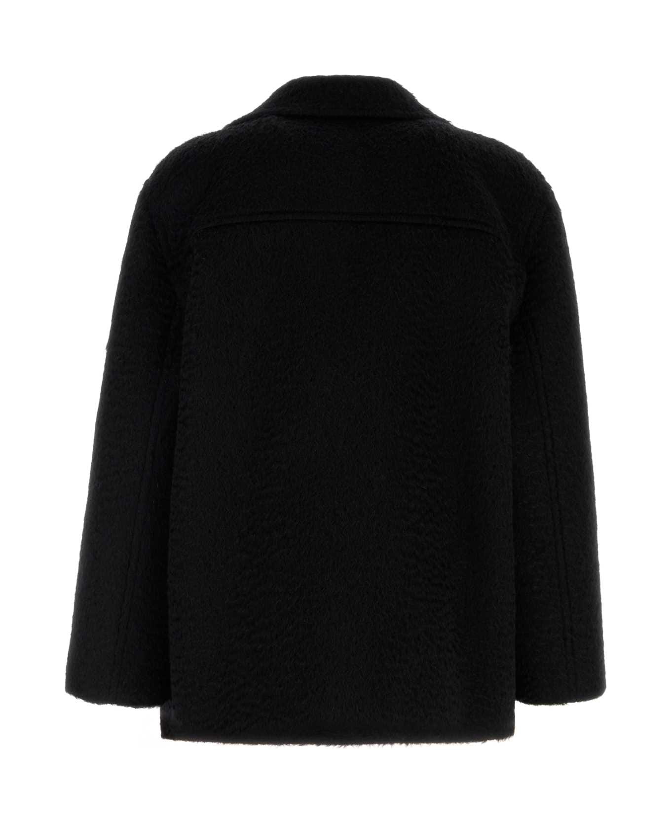 Slate Mohair And Wool Coat - 2
