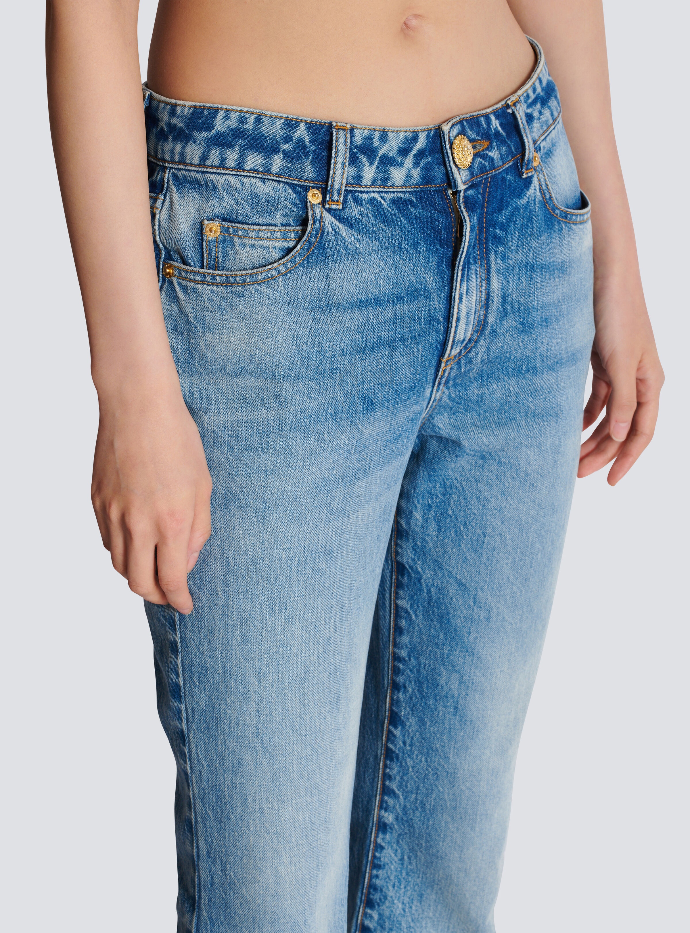 Flared denim jeans - 7