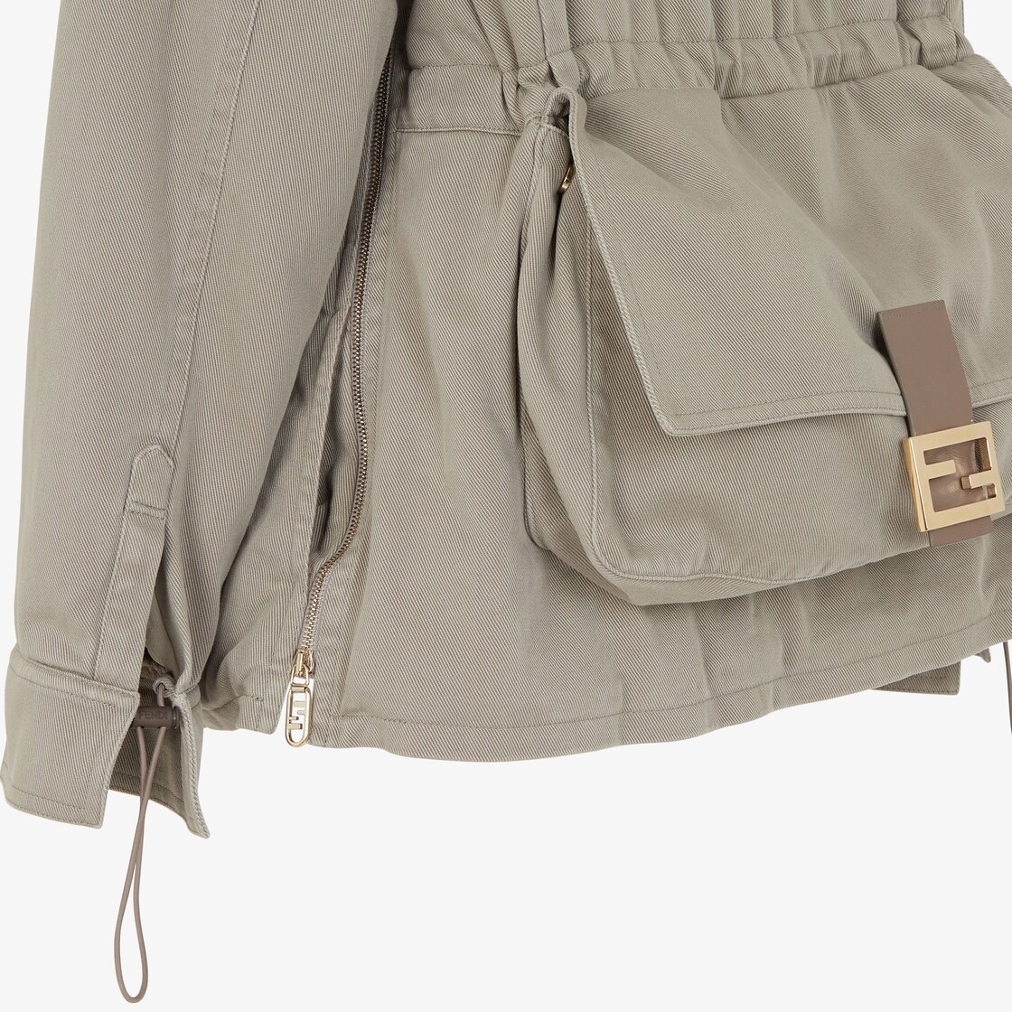 Dove gray drill jacket - 3