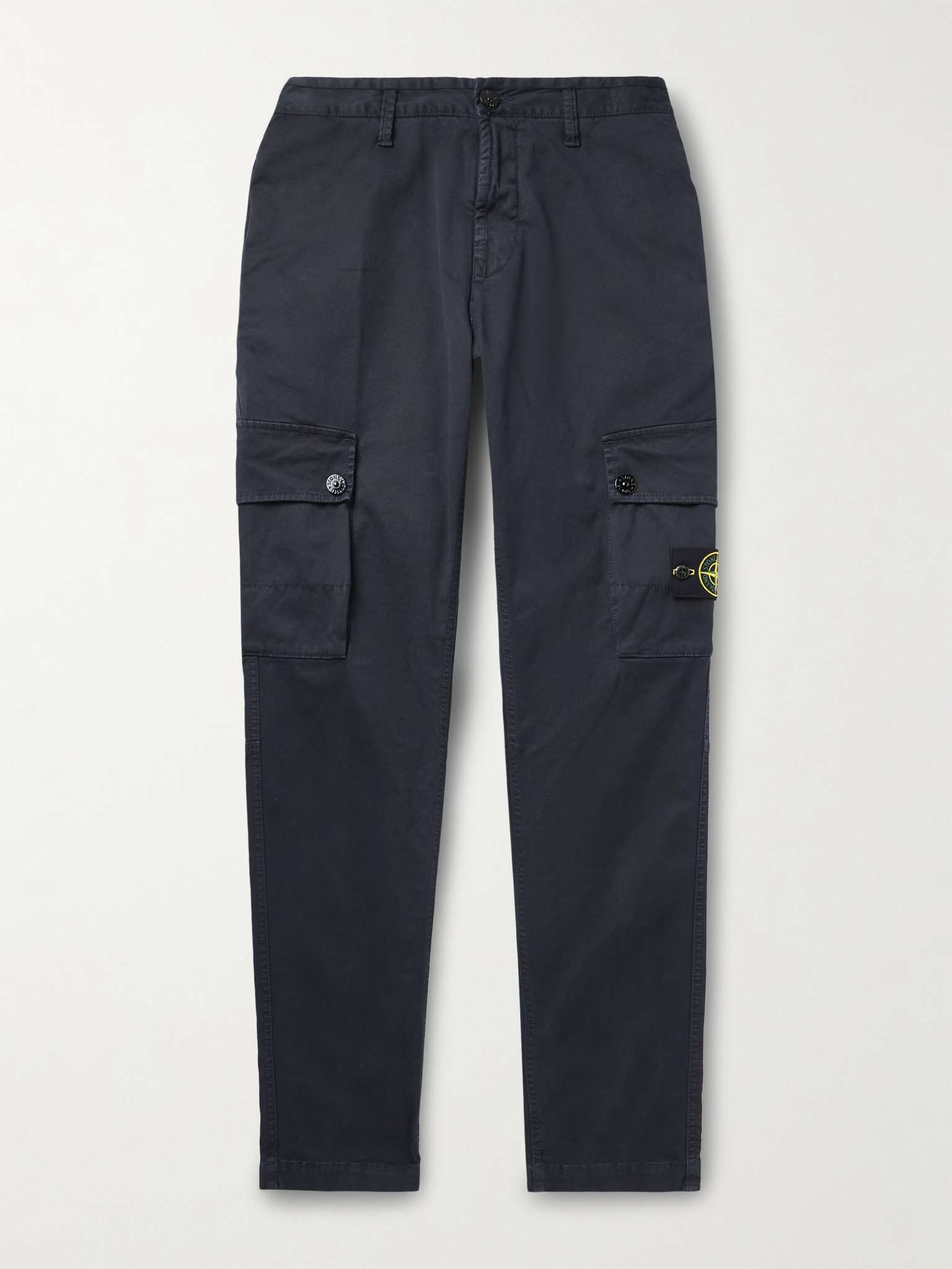 Stone Slim Fit Cargo Trousers