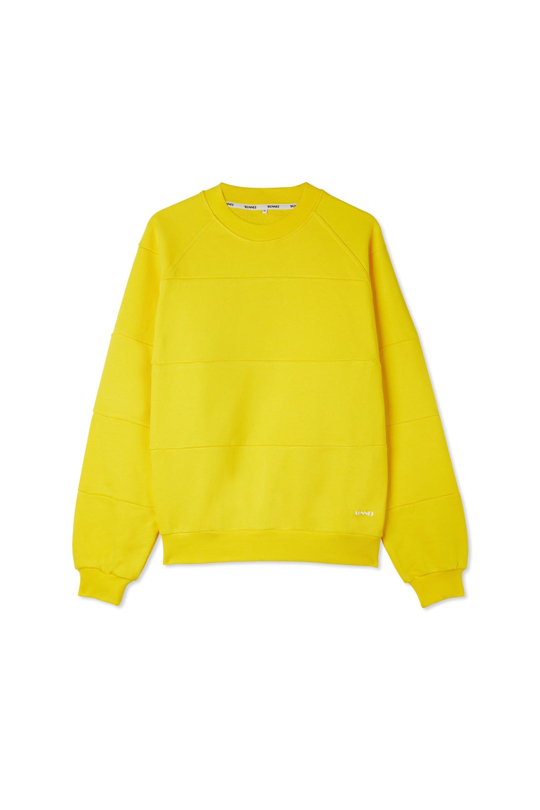 PANEL SWEATSHIRT / bright yellow - 1