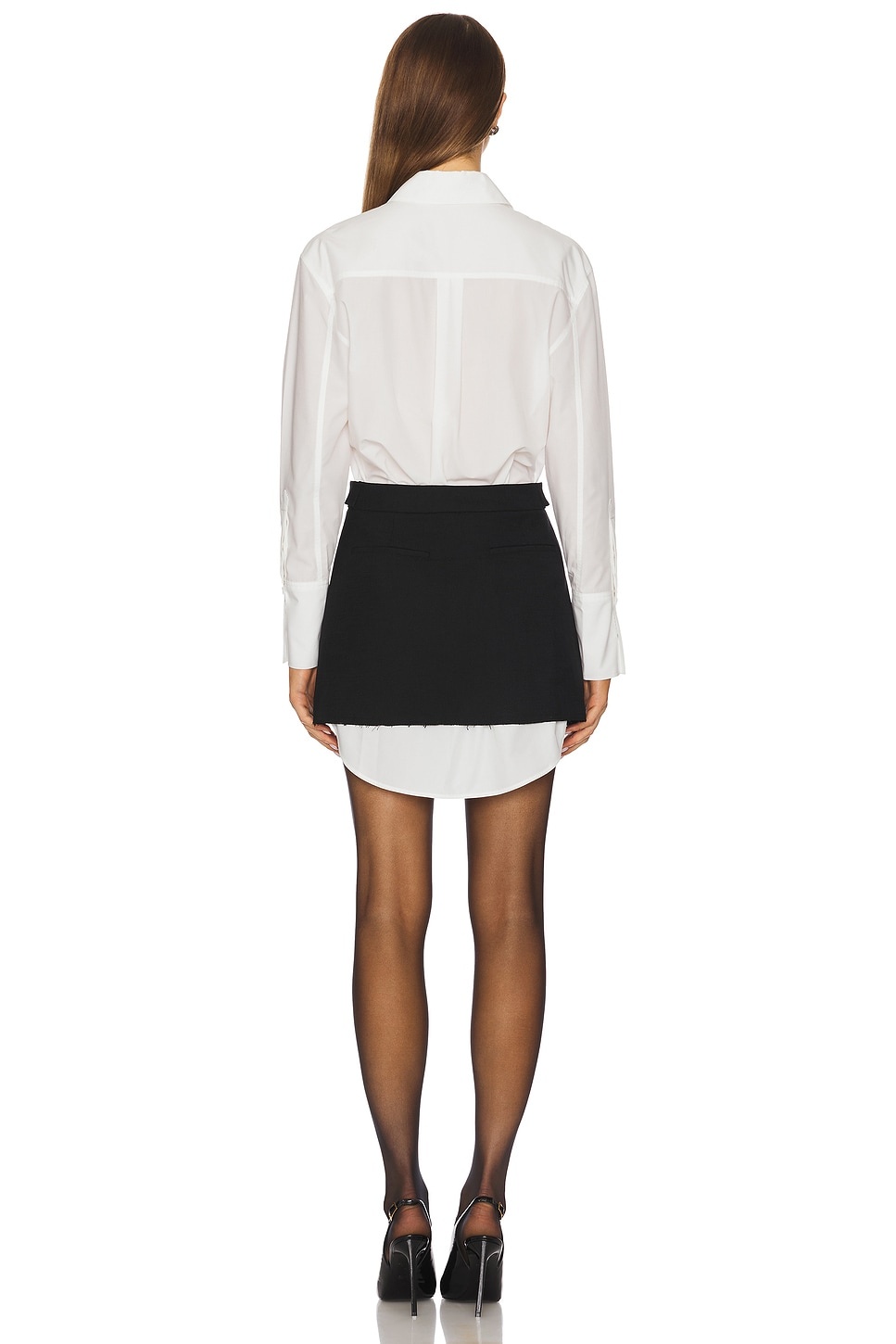 Warren Shirt Combo Mini Dress - 3